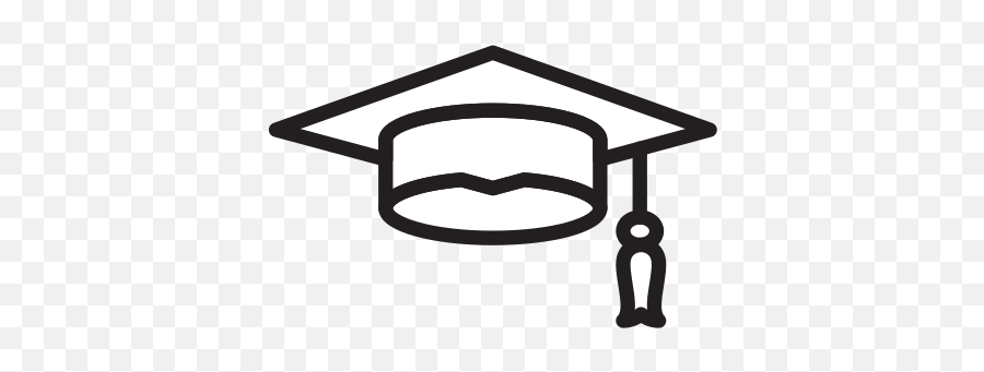 Graduation Cap Free Icon Of Selman Icons - Grad Hats Black And White Png,Graduate Cap Icon