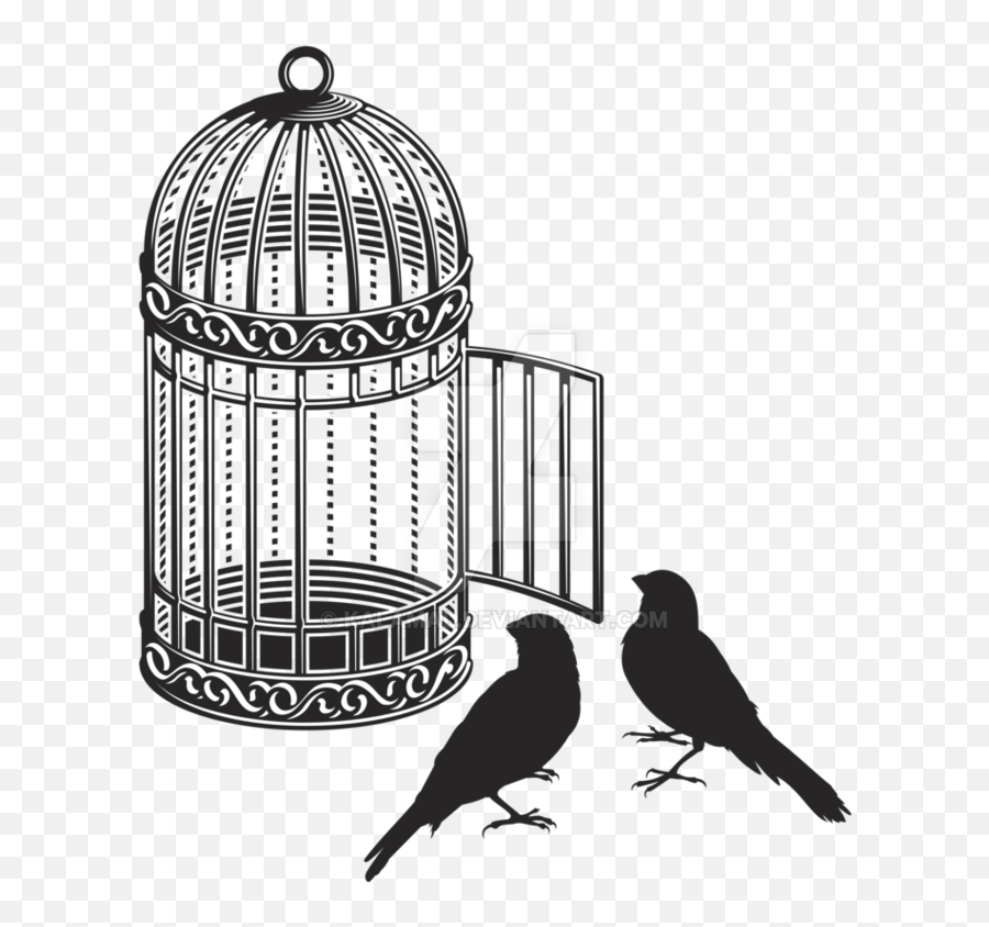 Download Cage Bird Png Image For Free - Open Bird Cage Png,Cage Png