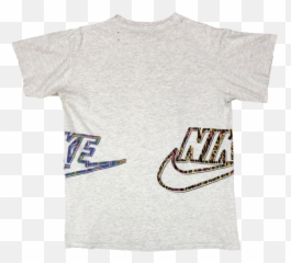 Download Hd Vintage 90s Nike Logos Tee - Boat Transparent Active Shirt Png,Images Of Nike Logos