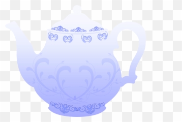 Blue Teapot Free Images - Vector Clip Art Teapot Svg Card Png,Teapot Png