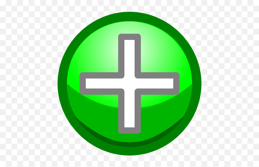 Green Plus Symbol Public Domain Vectors - Clip Art Png,Green Lantern Folder Icon