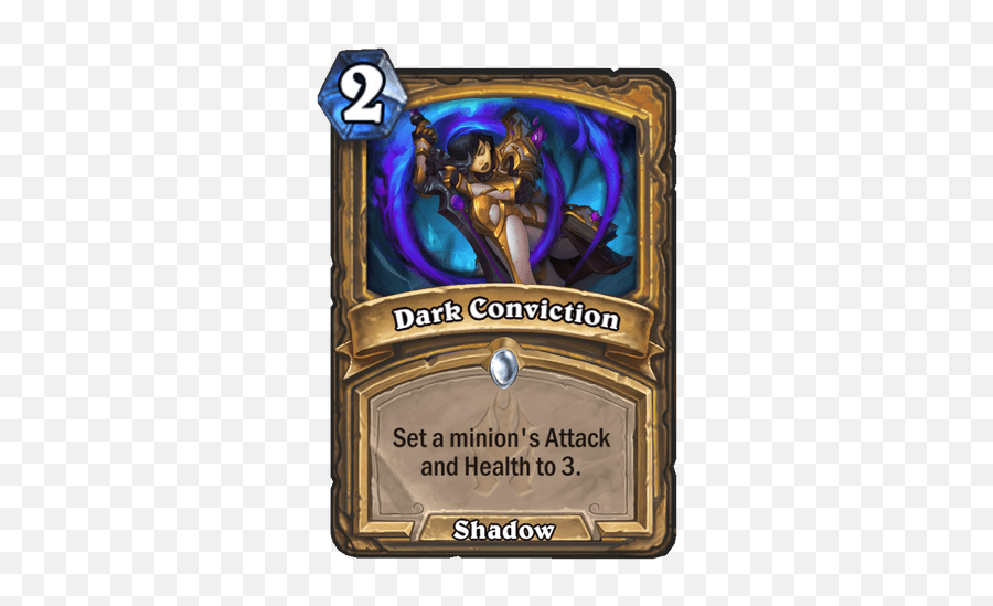 Dark Conviction Hearthstone Hs Cards - Dark Conviction Hearthstone Png,Conviction Icon
