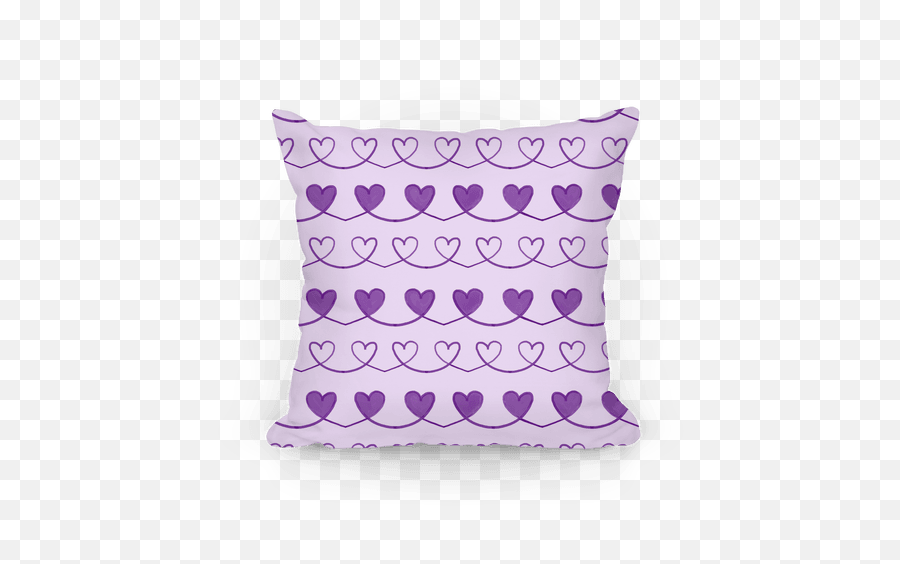 Download Purple Heart Doodle Pattern Pillow - Cushion Full Cushion Png,Heart Doodle Png
