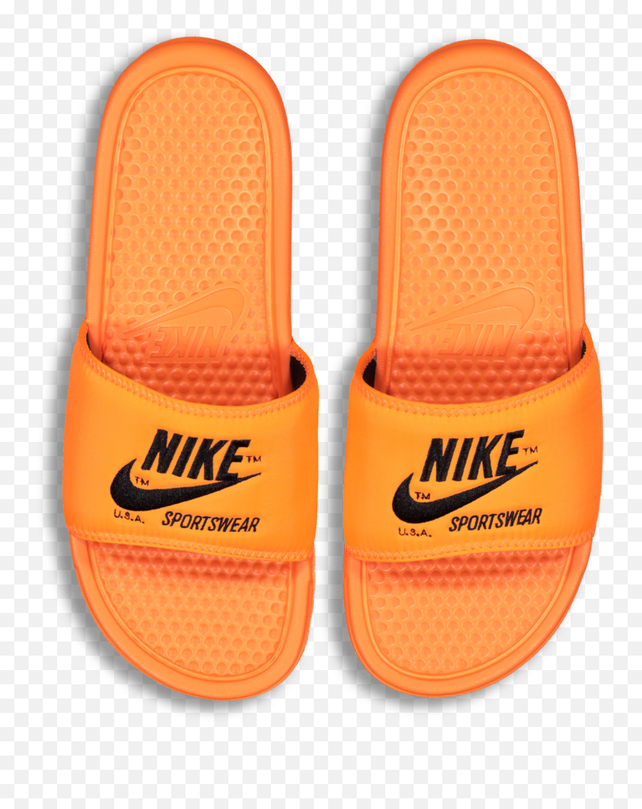 Nike Benassi Just Do It Textile Se Slide Orangeblack - Nike Sportswear Png,Nike Just Do It Logo Png