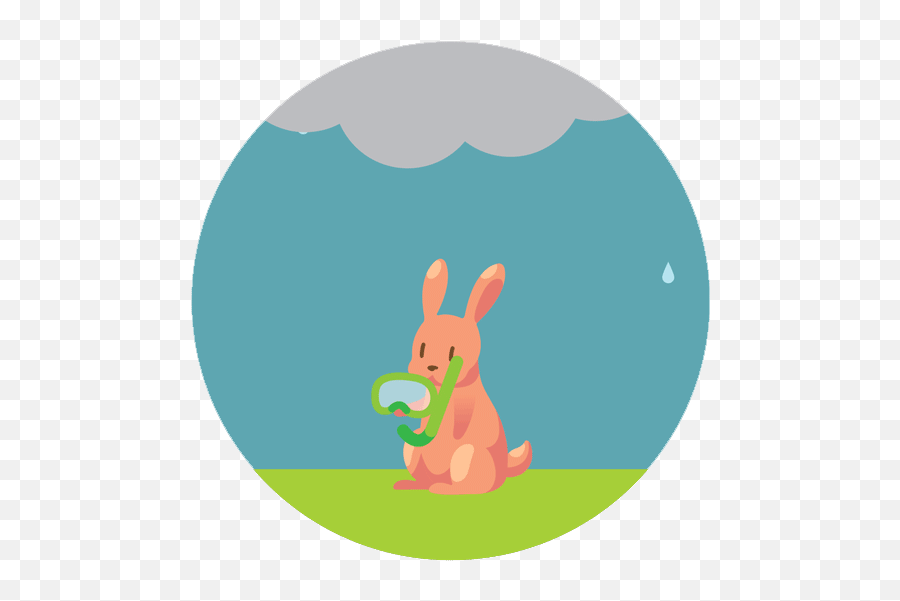 Messenger Stickers Weather Rabbit U2014 Wei - En Yang Png,Free Weather Icon Animated Gif