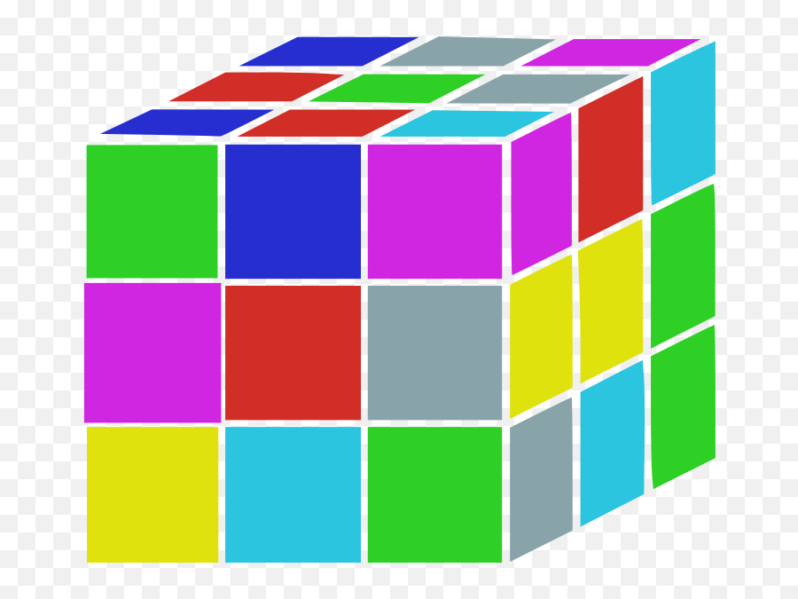 Openclipart - Clipping Culture Cube Graphics Png,Rubik Cube Icon