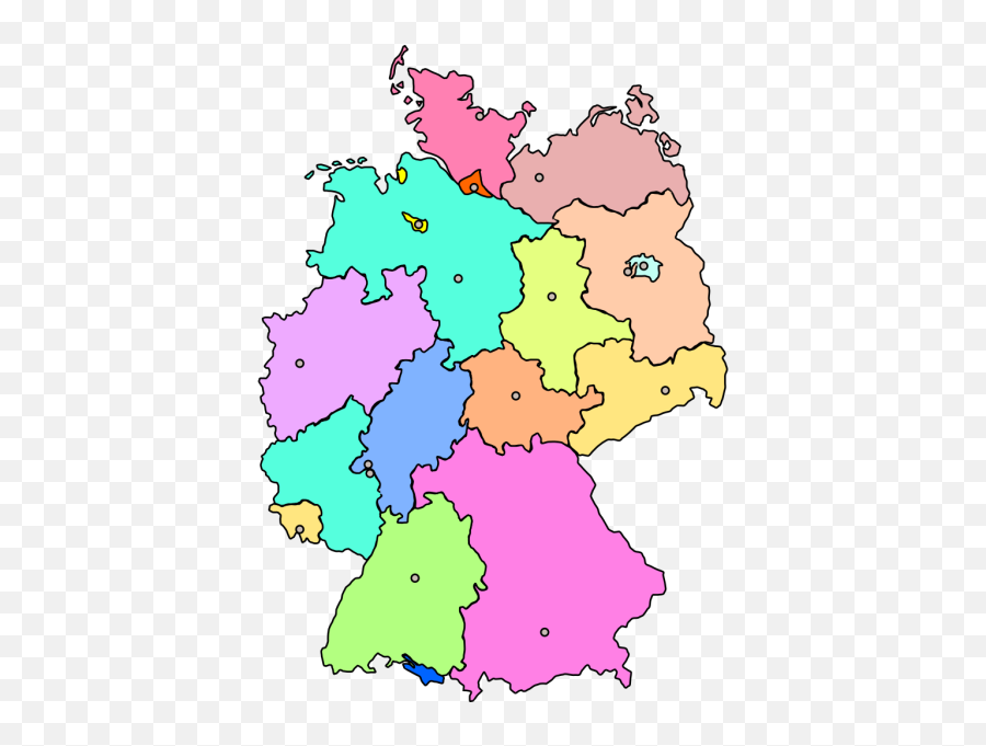 Germany Map New Color Png Svg Clip Art For Web - Download,Germany Icon