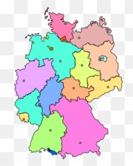 Germany Map New Color Png Svg Clip Art For Web - Download