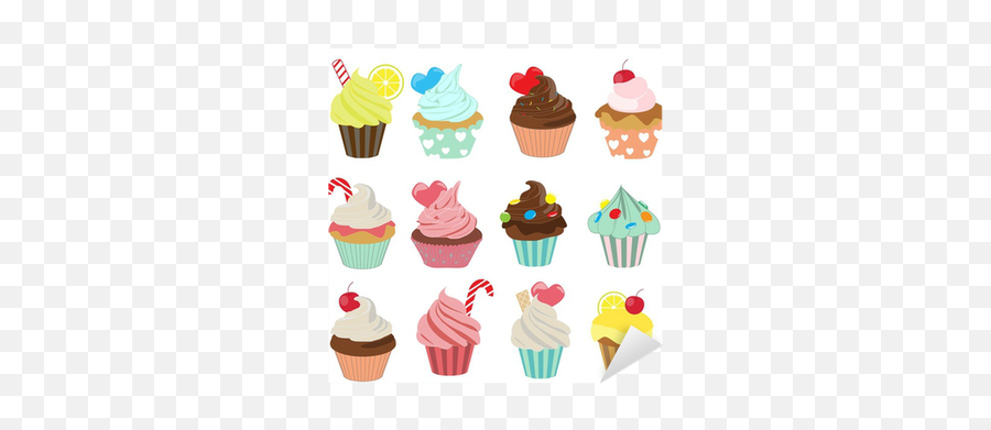 Sticker Cupcake Icon Set 1 - Pixersus Png,Muffin Icon