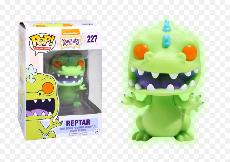 Rugrats - Reptar Glow Pop Vinyl Figure Animation 227 Pop Vinyl Png,Rugrats Png