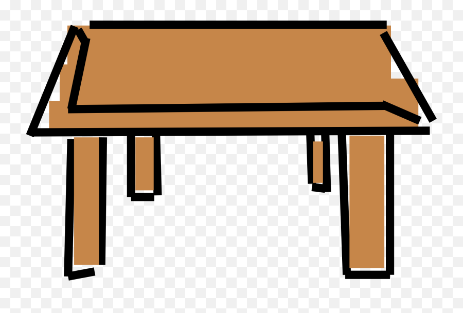 Office Desk Png Clipart - Book Is Under The Table,Table Clipart Png