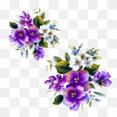 Download Floral Design Flower Purple - Png Pattern Transparent Background