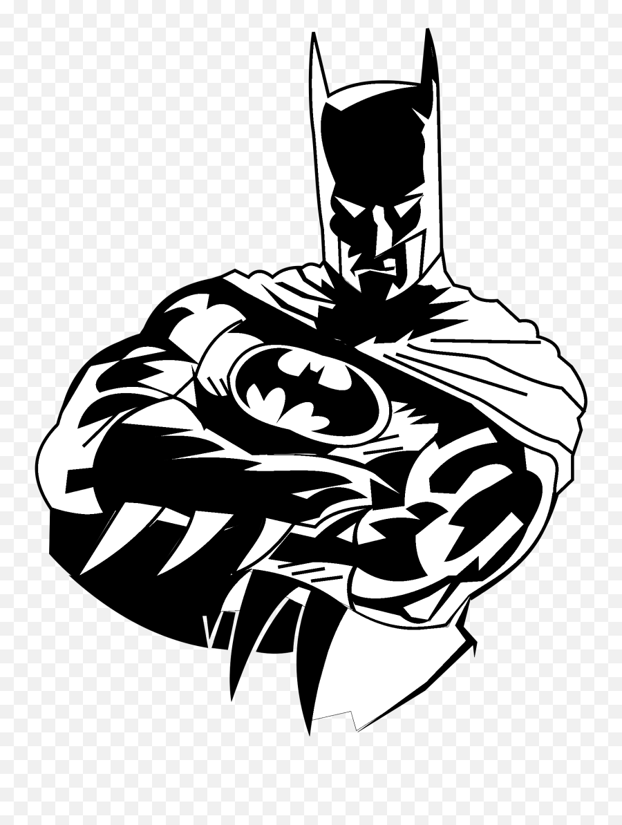 Batman Logo Png Transparent - Batman Black And White Png,Batman Logo Vector