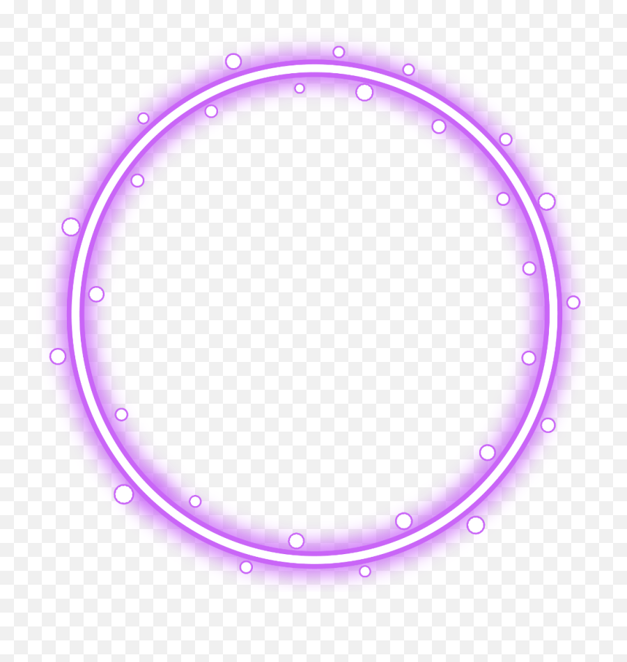 Neon - Transparent Pink Circle Frame Png,Neon Border Png