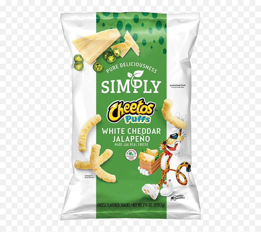 Simply Cheetos Puffs White Cheddar - White Cheddar Jalapeno Cheetos Png,Cheetos Png