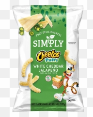 Simply Cheetos Puffs White Cheddar - Jalapeno png