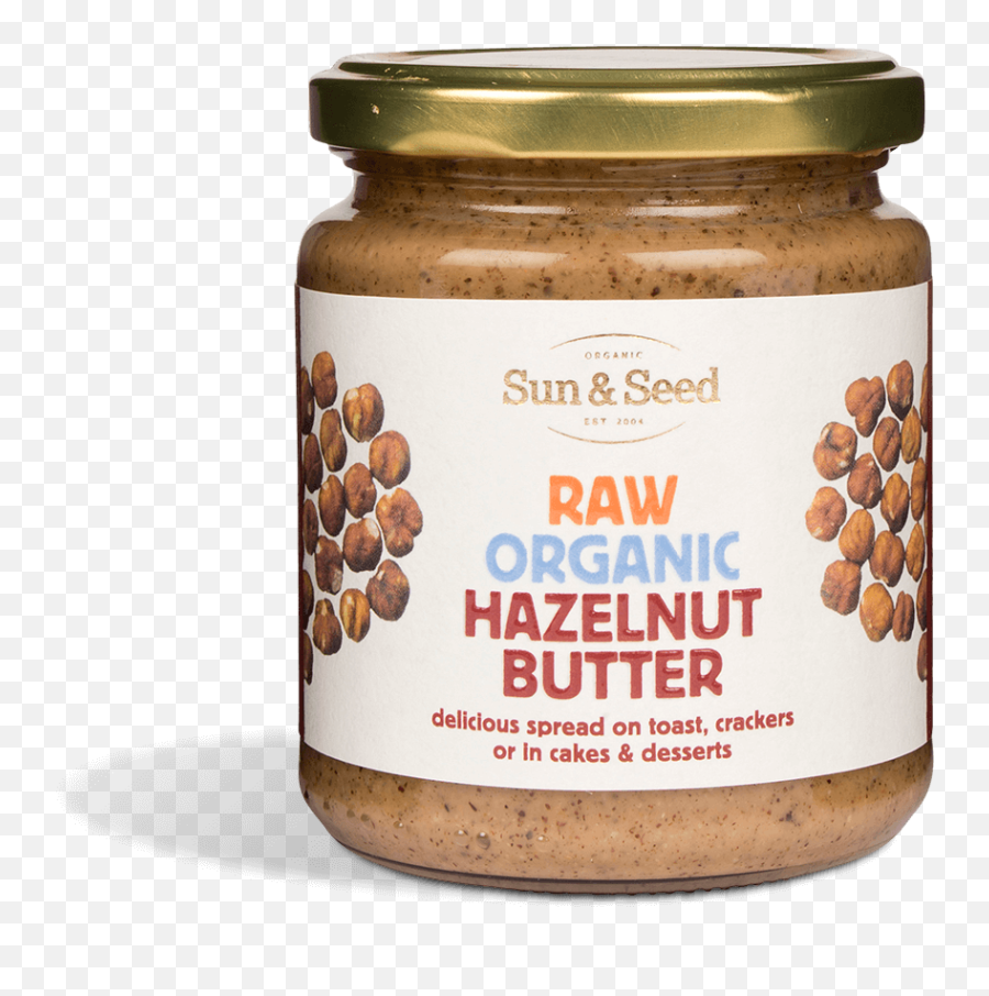 Organic Raw Hazelnut Butter 250g Sun - Sun Seed Png,Hazelnut Png