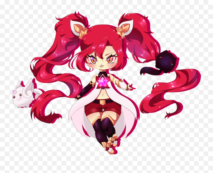 Library Jinx Star Guardian By Cupcake - Jinx Star Guardian Chibi Png,Jinx Png