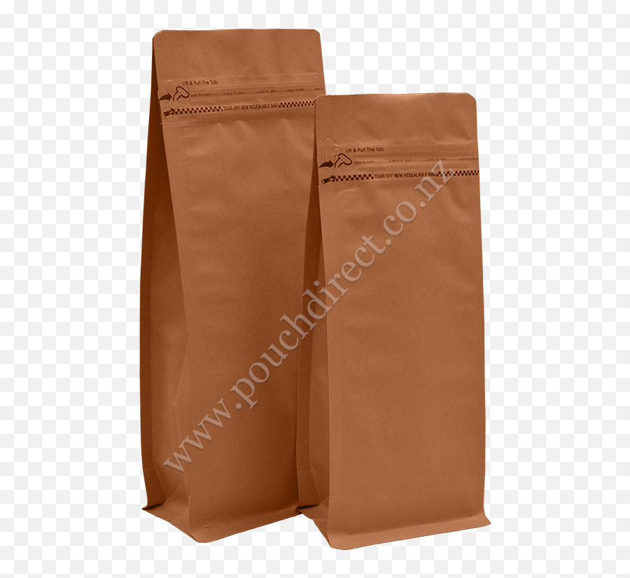 Download Brown Paper Tear Off Zipper - Kraft Paper Full Bag Png,Paper Tear Png