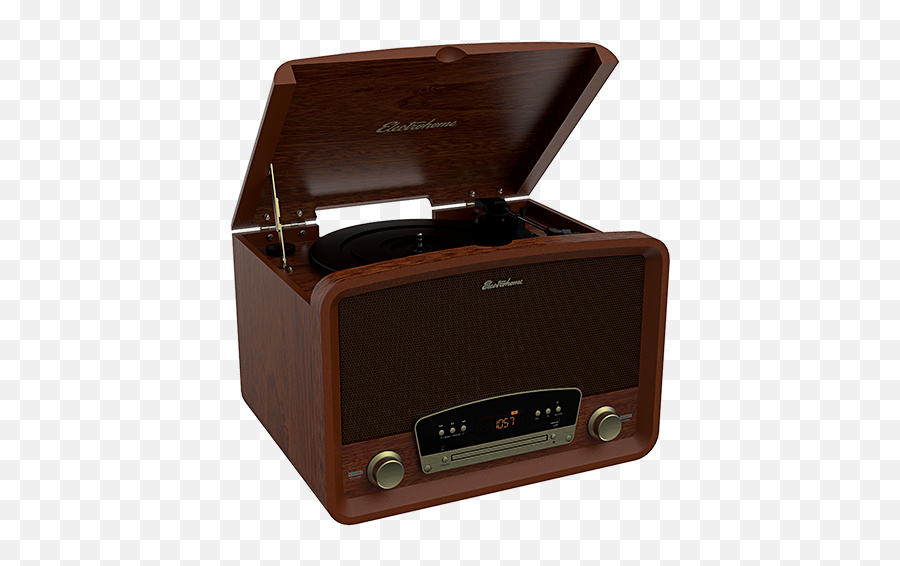 Kingston 7 - In1 Vinyl Record Player Electrohome Kingston Vintage Vinyl Record Player Stereo System With Turntable Png,Record Player Png