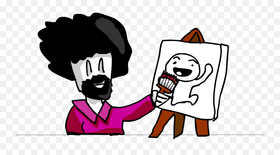 Sr Pelo Bob Ross By Califlower - Clip Art Png,Bob Ross Png