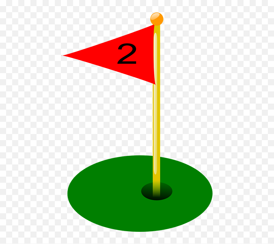 Golf Hole Flag - Golf Flag Hole 2 Png,Golf Flag Png