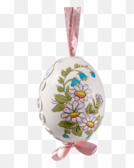 Käthe Wohlfahrt - Online Shop Easter Egg White With Daisies And Forgetmenot Christmas Decorations And More Png,Forget Me Not Png