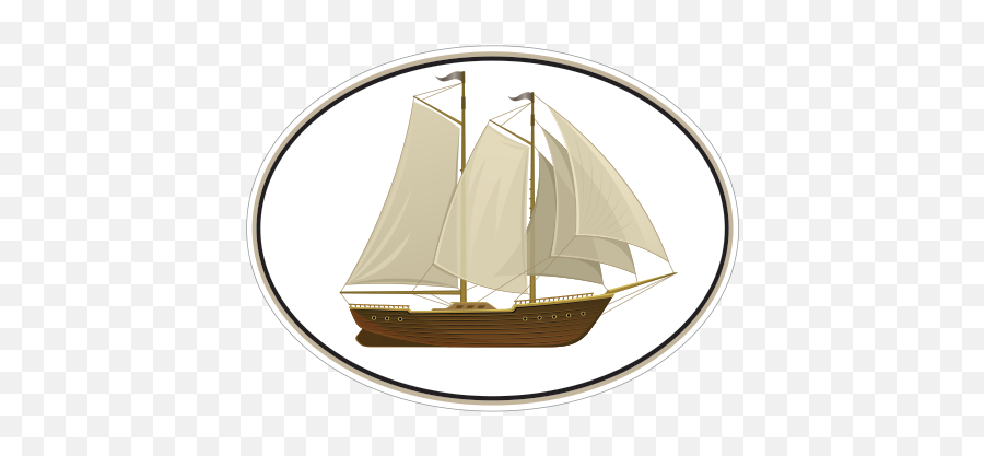 Printed Vinyl Old Ship Stickers Factory - Schooner Png,Old Ship Png