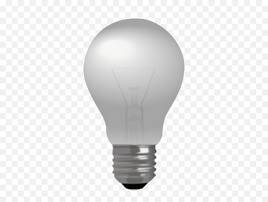 Semi Matte Light Bulb Unlit Clip Art - Vector Light Bulb Clip Art Png,Bulb Png