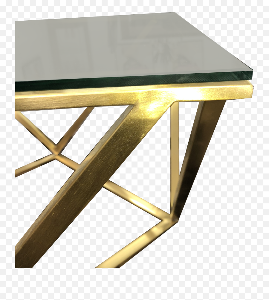 Gold Diamond Coffee Table Smoke Glass Top - Furnituredining Png,Coffee Smoke Png