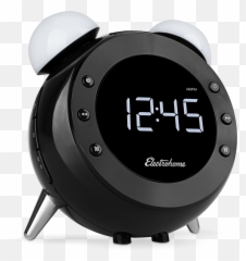 Retro Alarm Clock Radio - On Bedside png