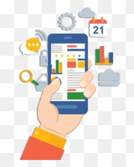 Financial Services Solutions U2014 Xamplifier - Clipart Holding Phone Png