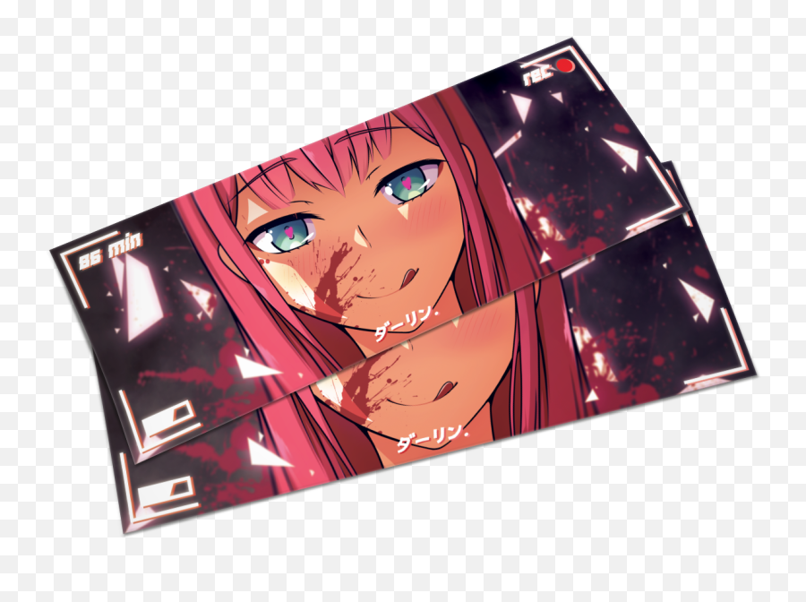 Zero Two Slap - Zero Two Slap Sticker Png,Zero Two Png