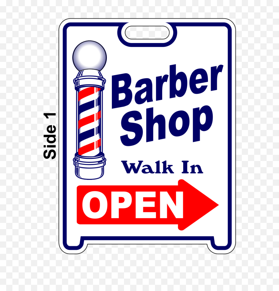 Barber Shop Open Sign Sandwich Board - Clip Art Png,Open Sign Png