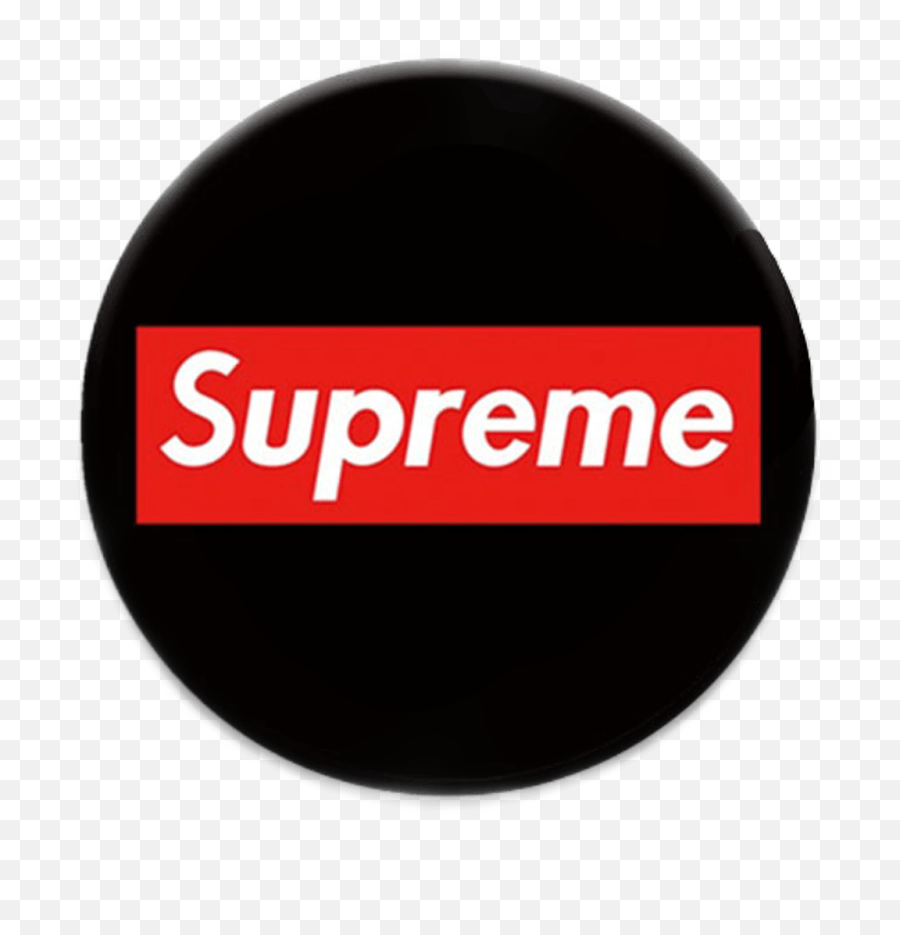 Supreme Logo Brand Lit Sticker By Itsjustdestiny - Circle Png,Supreme Logo Font