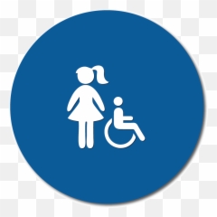 Title 24 Girl S Restroom Door Signs Handicap No Text - Girls Sea Games 2019 Men Water Polo Png,Handicap Png