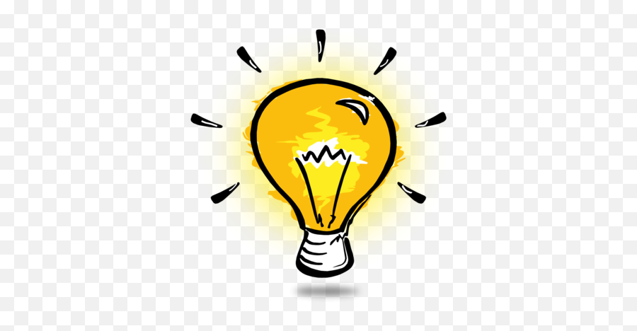 Simple Light Bulb Thinking Clip Art Idea Generation - Light Brain Lightbulb Clipart Png,Light Bulb Clip Art Png