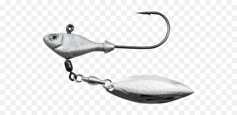 Fish Head Spin Underspin Jig Bladed Swimbait Lead - Bait Fish Png,Fishing Lure Png