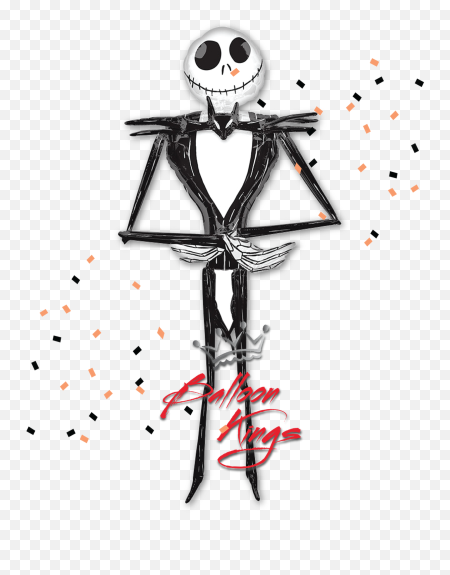 Jack Skellington Airwalker - Jack Skellington Foil Balloon Png,Jack Skellington Png