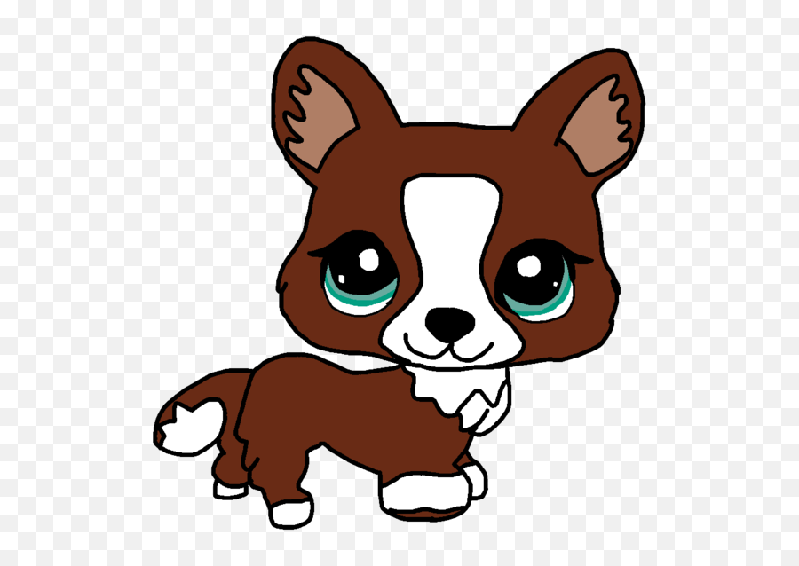 Download Hd Corgi Lps By Rabbit - Lps Corgi Png Transparent Draw Littlest Pet Shop,Corgi Png