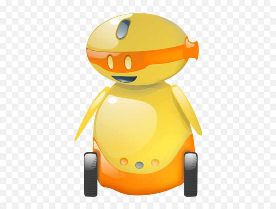 Happy Yellow Robot Icon Png Clipart Image Iconbugcom - Yellow Robot Icon,Robot Clipart Png