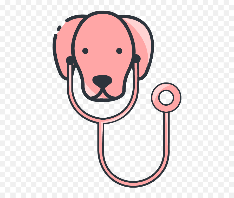 A Dog With Stethoscope Clipart - Full Size Clipart Dog With A Stethoscope Png,Stethoscope Clipart Transparent