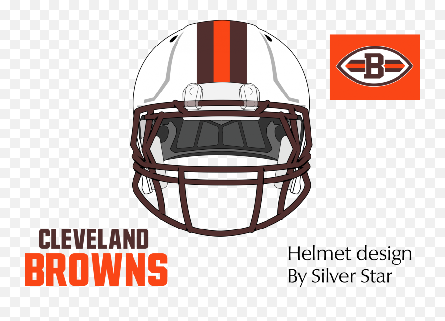 Cleveland Browns White Helmet Mock Up - Cleveland Browns B Logo Png,Cleveland Browns Logo Png