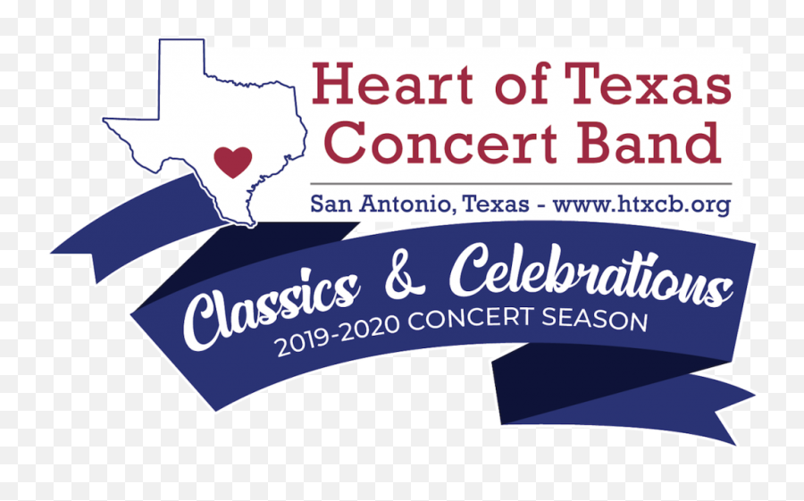 The Heart Of Texas Concert Band - Vertical Png,Heart Band Logo