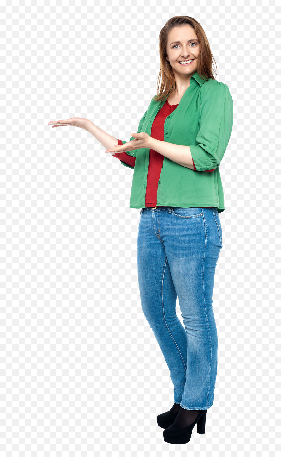 Women Pointing Left Png Image - Purepng Free Transparent Portable Network Graphics,People Pointing Png