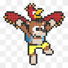 Banjo - Kazooie Minecraft Banjo Kazooie Pixel Art Png,Banjo Kazooie Png