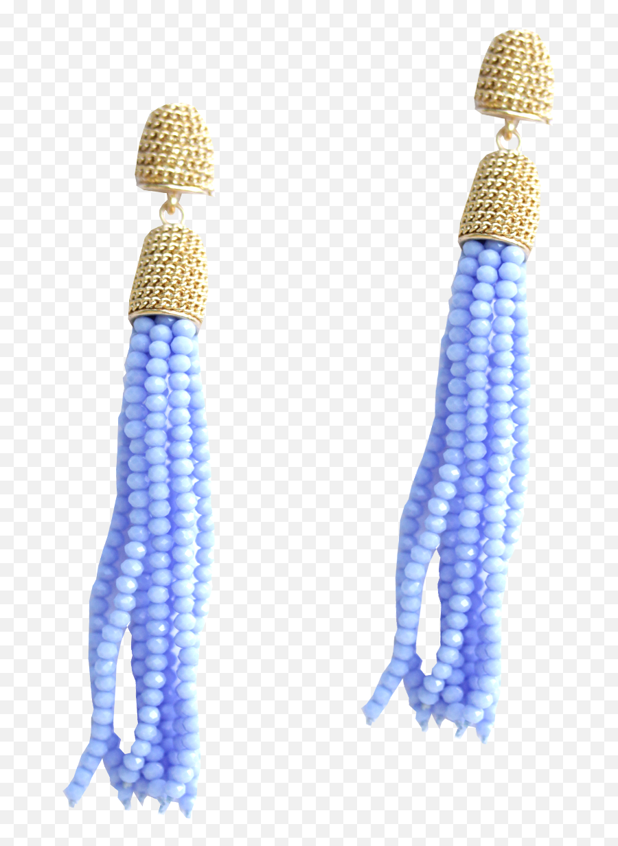 Download Powder Blue Tassel Drops - Bead Full Size Png Long,Tassel Png