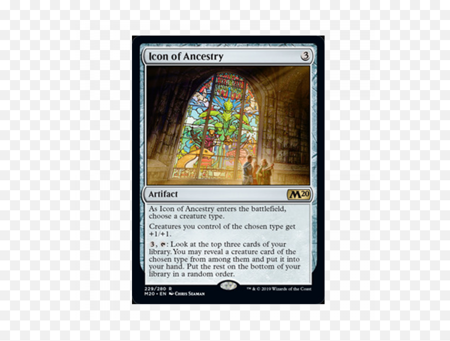 Ancestry Rare Foil Core Set 2020 - Icon Of Ancestry Magic The Gathering Png,Foil Icon