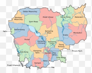 Cambodia - The Multilingual Encyclopedia Many Province In png