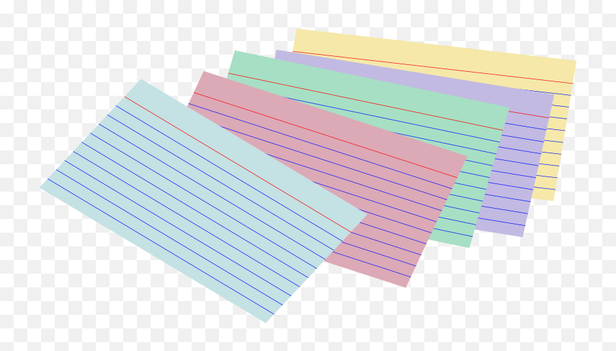 Free Clipart Stack Of Colored Index Cards Snifty - Index Card Clipart Transparent Png,Stack Of Papers Icon